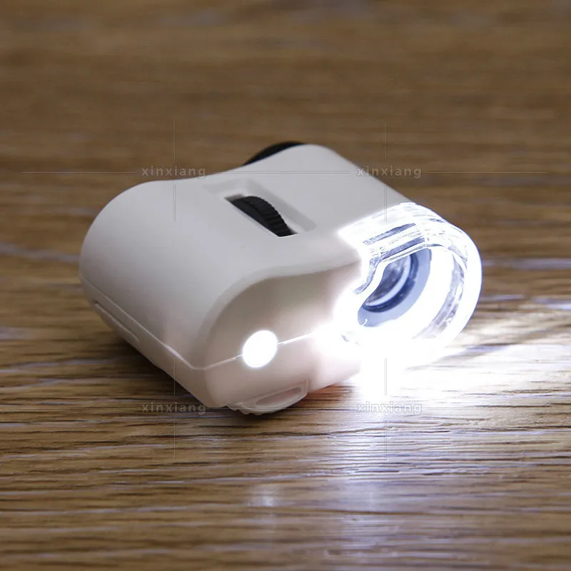 Xinxiang Magnifier Microscop Phone Camera Magnifying glasses LED 60X Jewelry Currency Loupe Clip HD Microscope Glasses Magnifier (6)