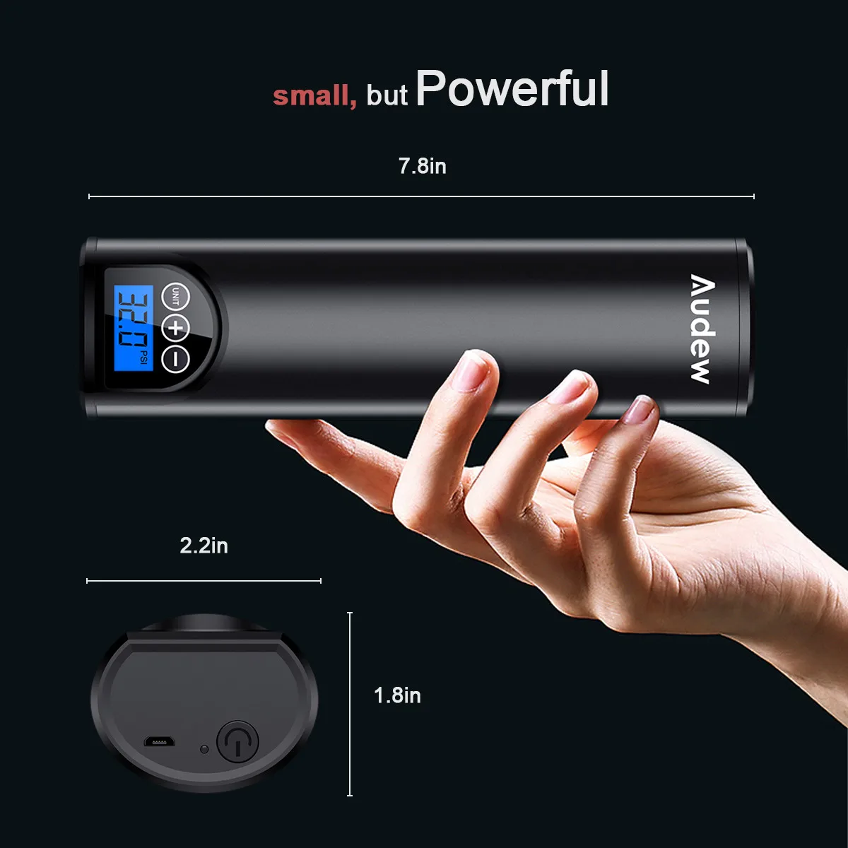 12V 150PSI Portable Mini Tires Inflator USB Charging Electric Air Pump