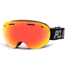 Двухслойный анти туман большой Сферический лыжный зеркало для мужчин и женщин Спорт на открытом воздухе широкое поле бескаркасные лыжные очки