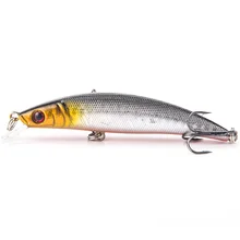Plastic fishing lures fishing bait minnow bass Floating lure fishing tackle Hooks 8cm 9.1g Diving 0.5-1.5m