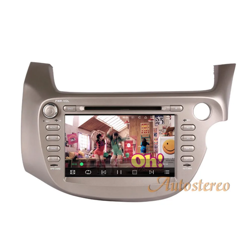 

Car CD DVD player Android 7.1 16GB 2GB Car GPS navigation for Honda Fit RHD 2007-2013 radio mirror link mp3 video player Golden