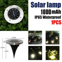 Дисковые огни домашняя наземная лампа Экологичная Солнечная энергия прочный ландшафтный свет уличный свет