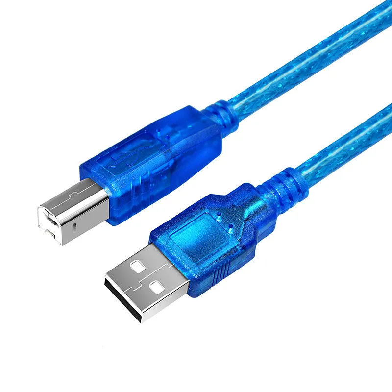

High Speed USB Printer Cable Data Line Pure Copper Square Mouth Extension Cord USB 2.0 A Male To B Male Sync Data Scanner YS-217