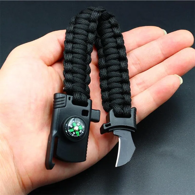 مضفر سوار الرجال المظلة حبل Paracord سكين بقاء سوار متعددة الوظائف في الهواء الطلق التخييم الانقاذ التمويه أساور مضفر سوار الرجال المظلة حبل Paracord سكين بقاء سوار متعددة الوظائف في الهواء الطلق التخييم الانقاذ التمويه أساور
