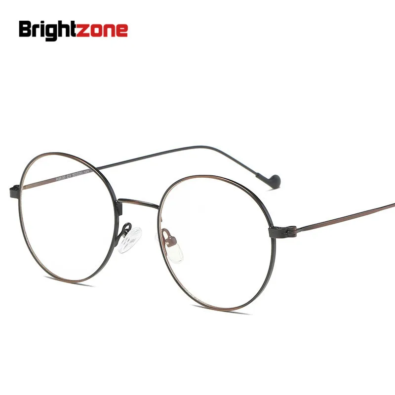 

Brightzone Korean Style Restore Ancient Ways Metal Computer Radiation Protection Anti Blue Light UV Glasses Plain Glass Goggles