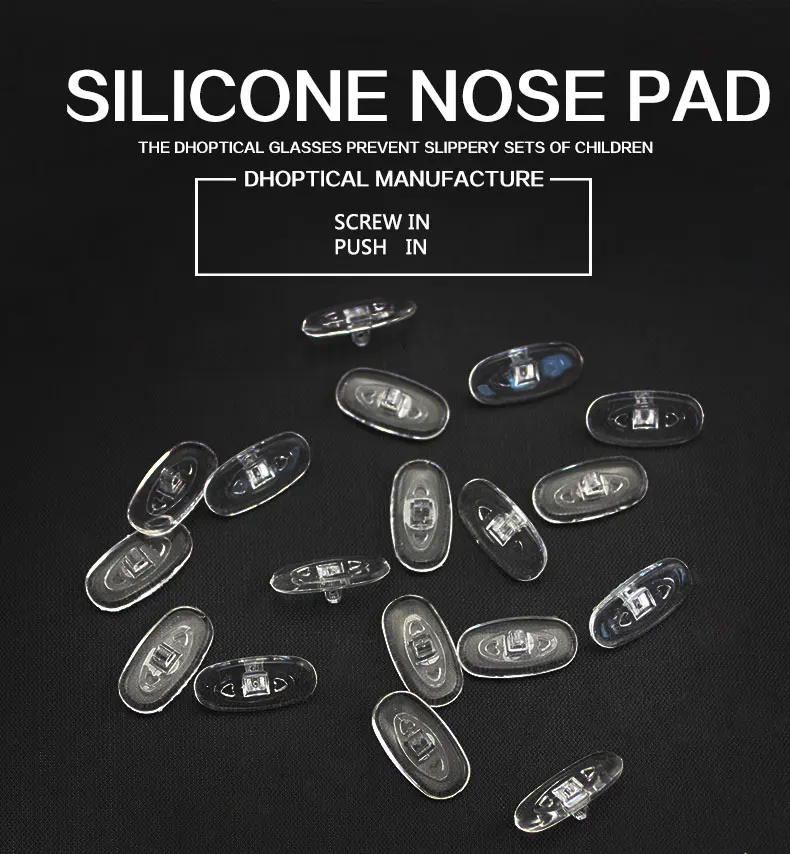 500 шт Силиконовая носовая фиксирующая накладка мягкий материал очки часть очки аксессуары Избегайте скольжения очков CY017