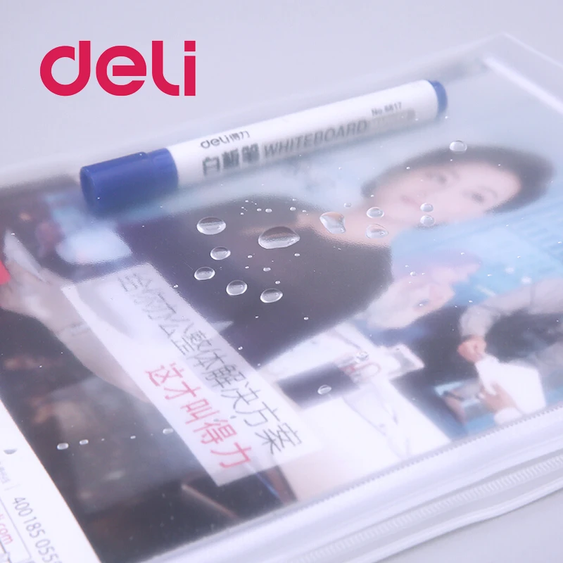 Deli новинка 10 шт. А4 прозрачная сумка для документов PP канцелярские принадлежности