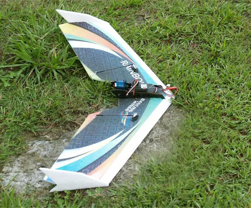 Free shipping RC Plane EPP Airplane Model DW HOBBY Rainbow Fly Wing 800mm Wingspan EDF Version RC Airplane Kit