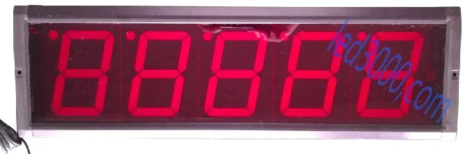 Большие размеры 99999 секунд обратного отсчета и кол-до светодиодные часы красного цвета