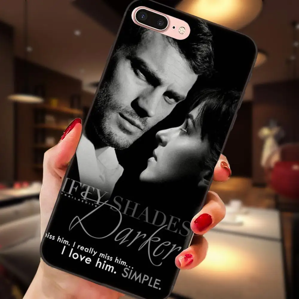 Fifty Shades Of серый мягкий TPU Live Love Phone для Apple iPhone 4 4s 5 5S SE 6 S 7 8 Plus X XS Max XR|Чехлы-накладки| |