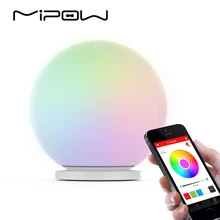 Лампа MIPOW PLAYBULB, сферическая, умное изменение цветов, водонепроницаемая, настраиваемая стеклянная светодиодная лампа в форме шара, напольная лампа, ночники, нажмите для изменения цвета