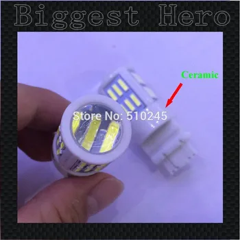 

20X 12v-24v ceramic led car lamp T25 27SMD 3156 lens 27 smd leds 7014 7020 Turn Signal Light Bulb Lamp free shipping
