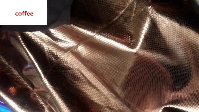 Качественный растягивающийся полиэстер+ спандекс Бронзированная ткань для танцев, гимнастическая одежда, маленький улей Мяч Узор Бикини из ткани эластичный