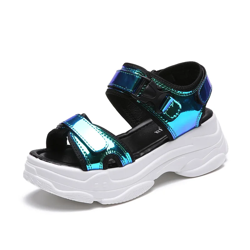 Women's Sandals 2019 Summer High Heels Sandals Women Chunky Sandals Womens Wedge Platform Shoes Casual Summer Sandals mujer