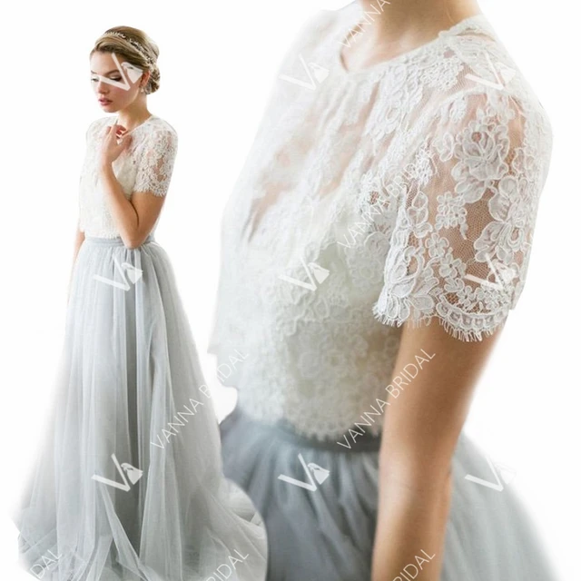 Lace Tulle Bridesmaid Dresses with Bottoms