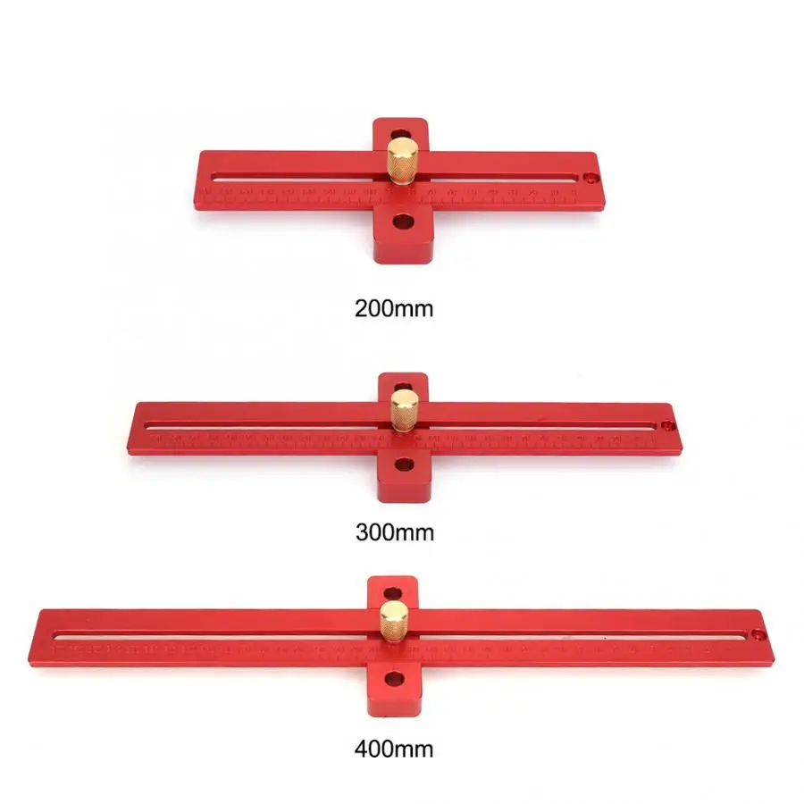 Измерительный Инструмент 200/300/400 мм Алюминий сплав весы дерево измерить линейкой прямая линия рисунок деревообрабатывающий Столярный инструмент