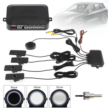 

4 Sensor 16.5mm Car Video Parking Sensor Reverse Backup Radar Assistance Original Flat Sensors Support Cars Camera