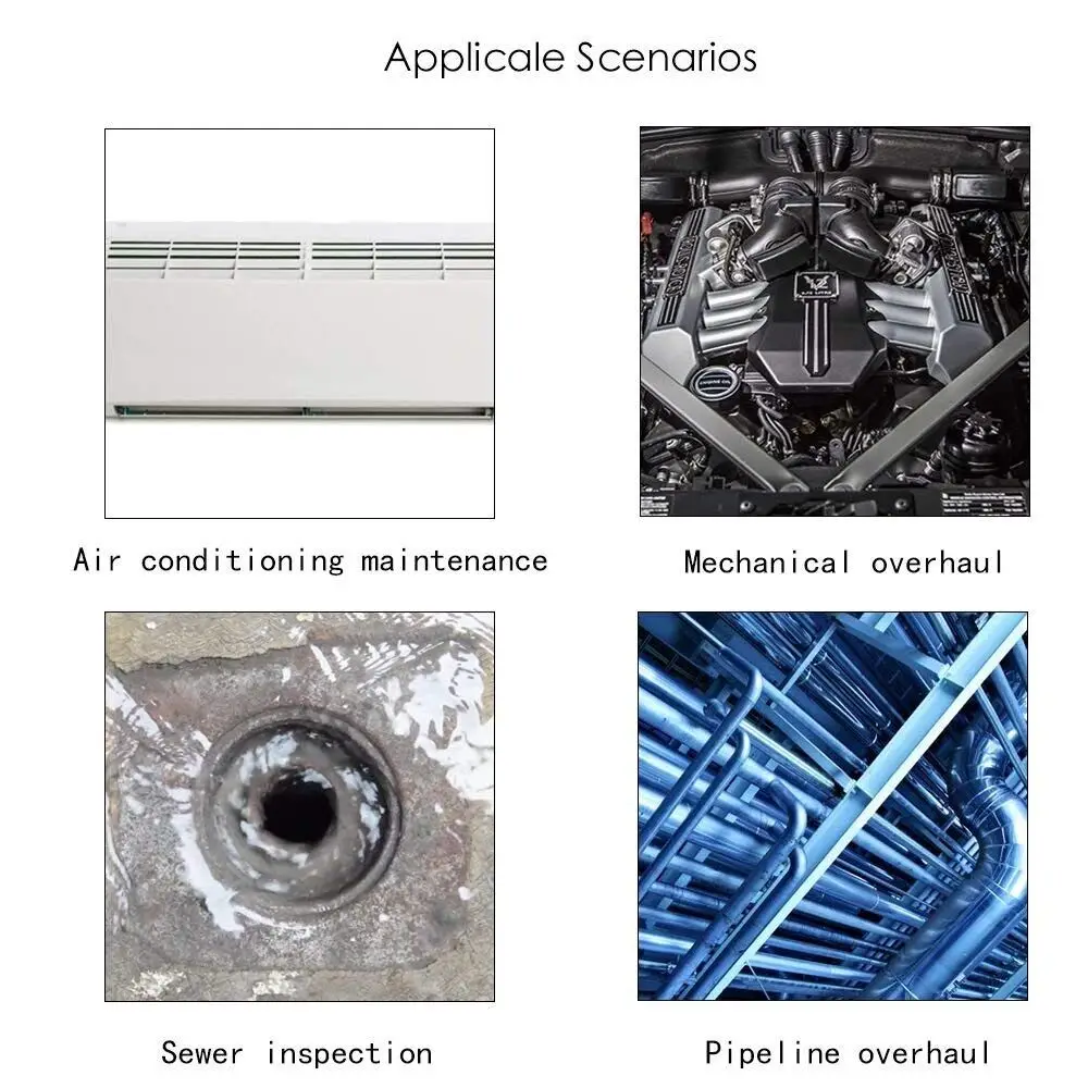  HD 1200P Wifi Endoscope Camera 2m/5m/10m Semi Rigid Cable IP68 Waterproof Borescope Inspection Came