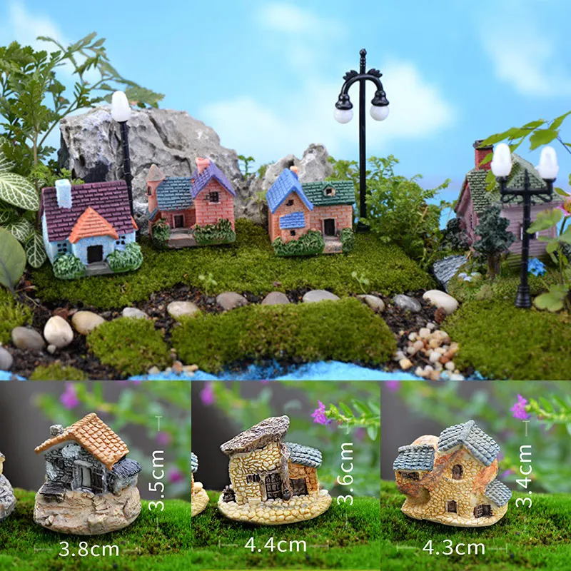 Vintage Artificial Pool Tower Miniature Fairy Garden Home Decoration Craft DIY ^