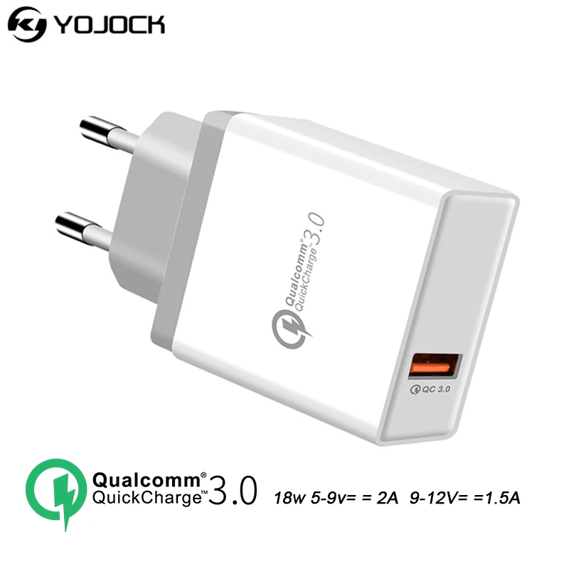 Yojock USB Зарядное устройство Quick Charge 3 0 быстрой зарядки телефона QC3.0 адаптер питания