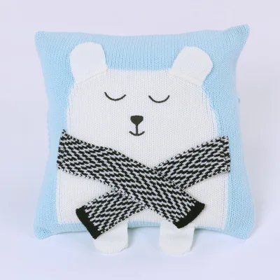 

35cm 3D Bear Kawaii Photography Sofa Bed INS Plush Room Decoration Stuffed Baby Birthday Toys Xams Gift Cushion pillow Weave
