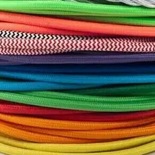 60 м/лот Черный Цвет Промышленные стильные текстильные ткани медная проволока с покрытием Электрический кабель по DHL/FedEx/UPS