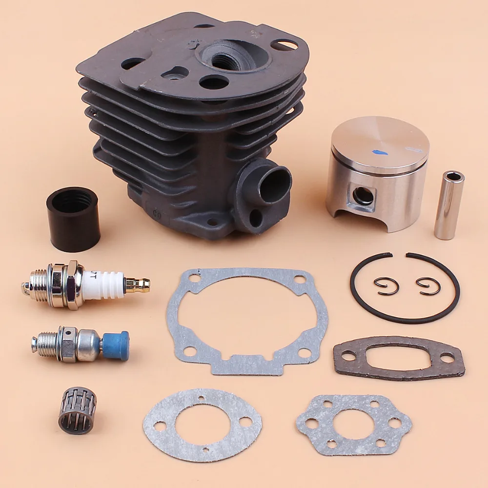 42mm Cylinder Piston Ring Kit For Husqvarna 445 445E Air Filter Intake Manifold