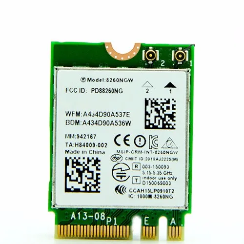 8260AC NGFF 802.11AC 867 Мбит/с PCI Express WiFi адаптер E карта с Bluetooth 4 0 BT для Intel 8260NGW Windows 7/8/10|wifi