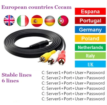 

HD cccam Clin for 1 year Europe Free Satellite ccam Account Share clin Italy/Spain/French/Germany IKS 1year TV Paypal 6 Cable