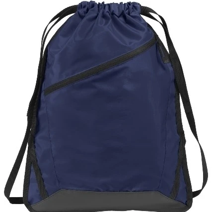 Port Authority BG616 Zip-It Cinch Pack True Navy & Black - One Size (1)