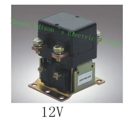 

ZJQ-100 ZJQ-1XX GE100A NO (normally open) style Coil Voltage 12V 100A DC Contactor for motor forklift electromobile  wehicle car
