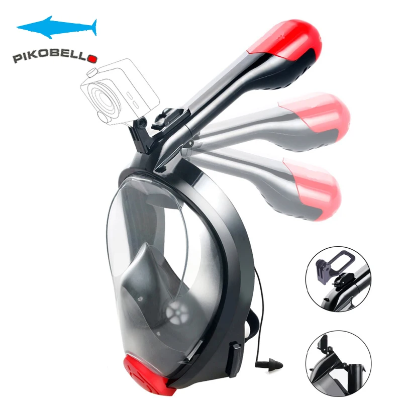 

Scuba Diving Gopro Underwater Professional Diving Masks Full Face Anti Fog Dry Snorkel Anti-Fof Earplug