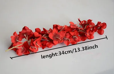 Роскошное красное классическое свадебное украшение цветок Сделай Сам Шелковая Роза Гортензия пион букет для стены невесты ручной Букет - Цвет: type 11