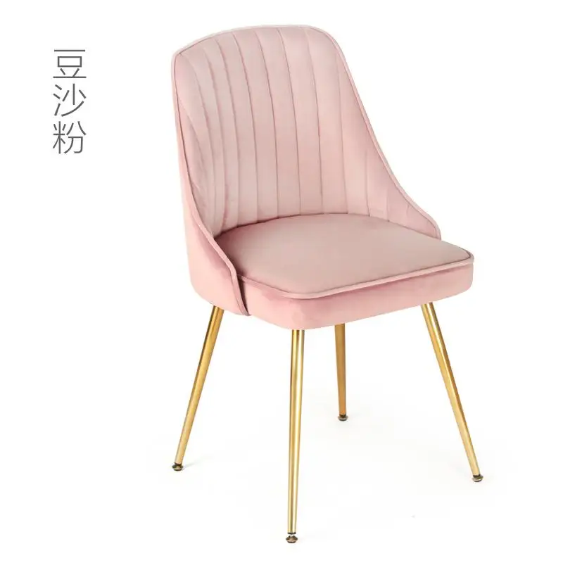 Северный стул современный минималистичный стол и стул для дома из твердой древесины спинка Повседневный обеденный стул сетка красный макияж стул для маникюра - Цвет: style 15