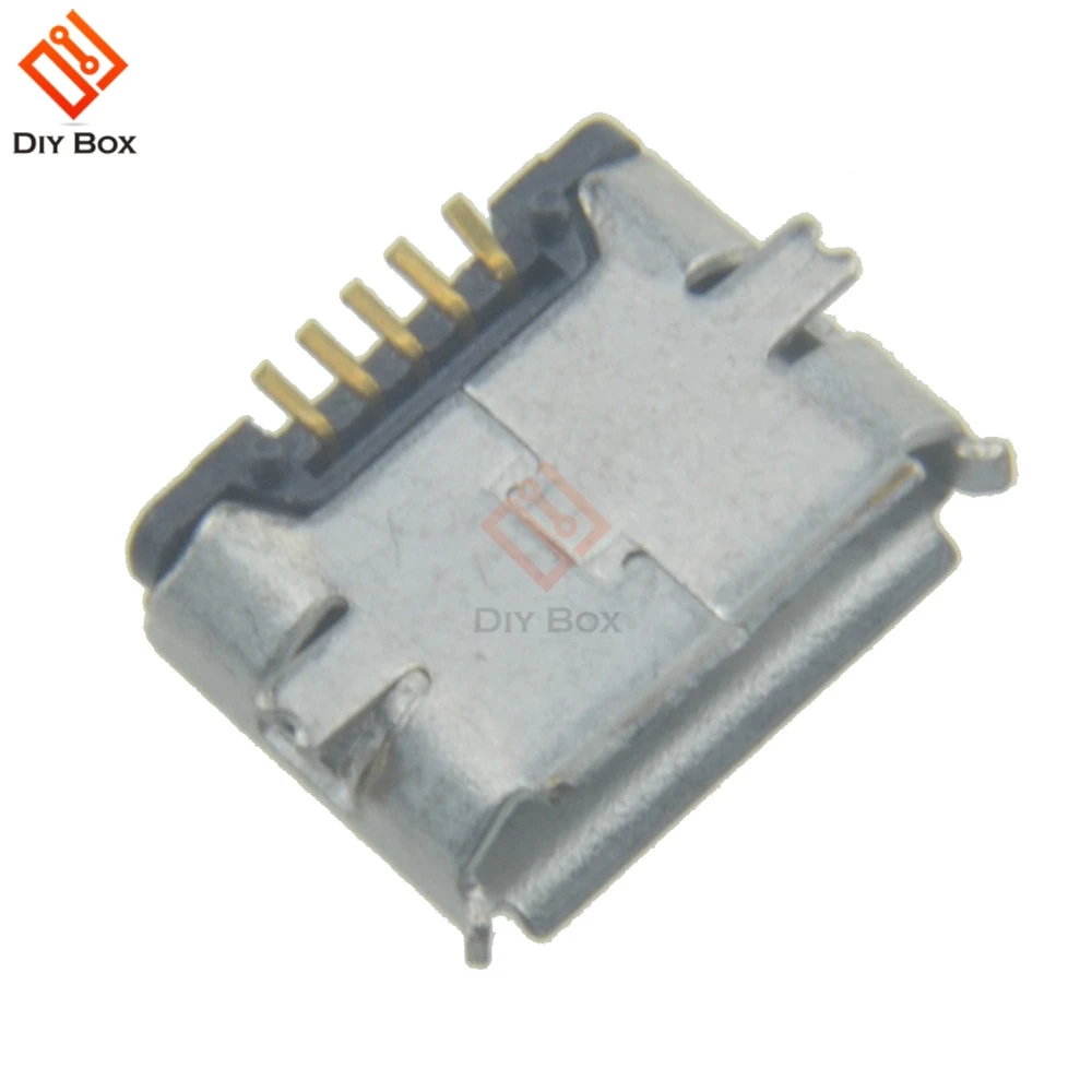 

10Pcs Micro USB Type B Female 5Pin SMT Socket Jack Connectors Port PCB Board