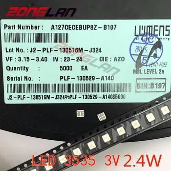 

Original 700PCS LUMENS LED 3535 Light Beads Cool white High Power 2.4W 3V For LED LCD TV Backlight Applicatio