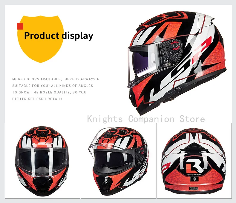 LS2 Полный лицевой шлем мото rcycle шлем casco moto capacetes de moto ciclista двойной объектив capacete FF390