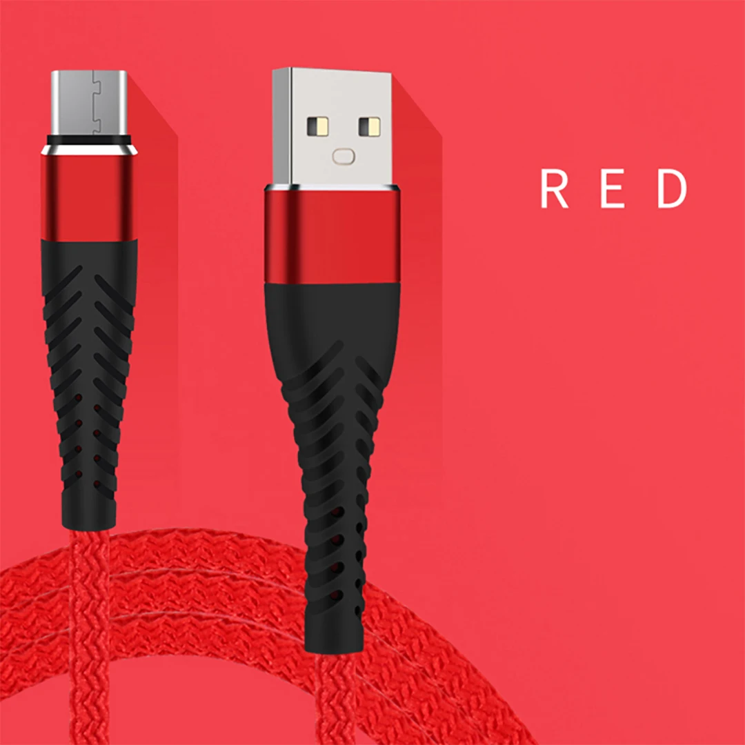 Нейлоновый Кабель Micro-USB в оплетке синхронизации данных USB кабель зарядного устройства для samsung huawei Xiaomi type C Android телефон провод для быстрого заряда шнур