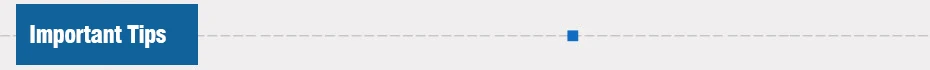 3Important Tips