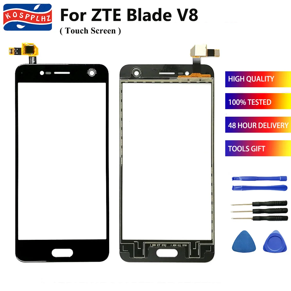 

5.2 inch Mobile Phone Touchscreen For ZTE Blade V8 Touch Screen Glass Panel Touch Screen For ZTE Digitizer Sensor lens + Tools