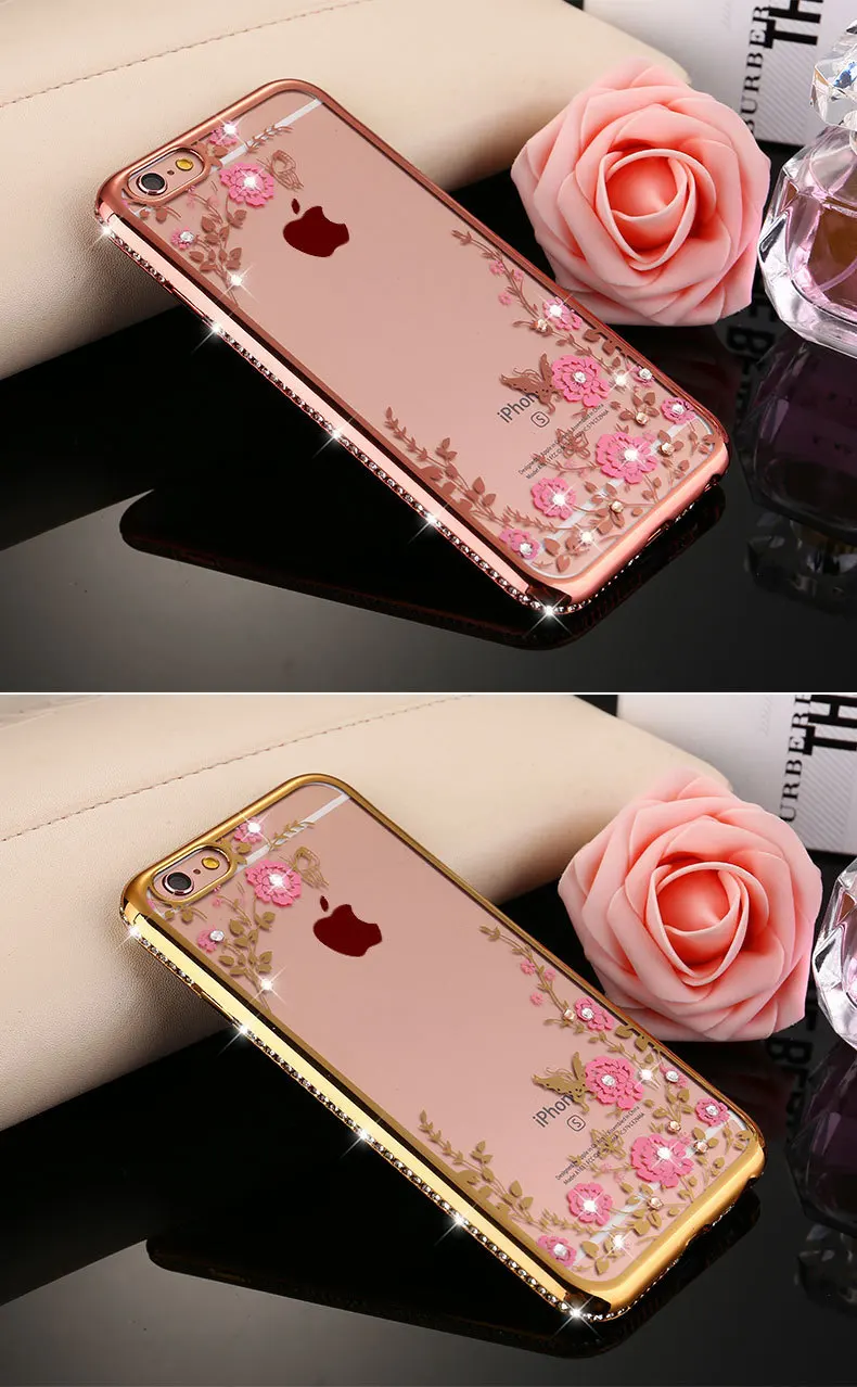 For Iphone 7 Case Iphone XS Max Case 8plus 7plus 6S 6Plus Luxury Brand Plating Diamond Clear Back Cover For Iphone X Case XRDescription: