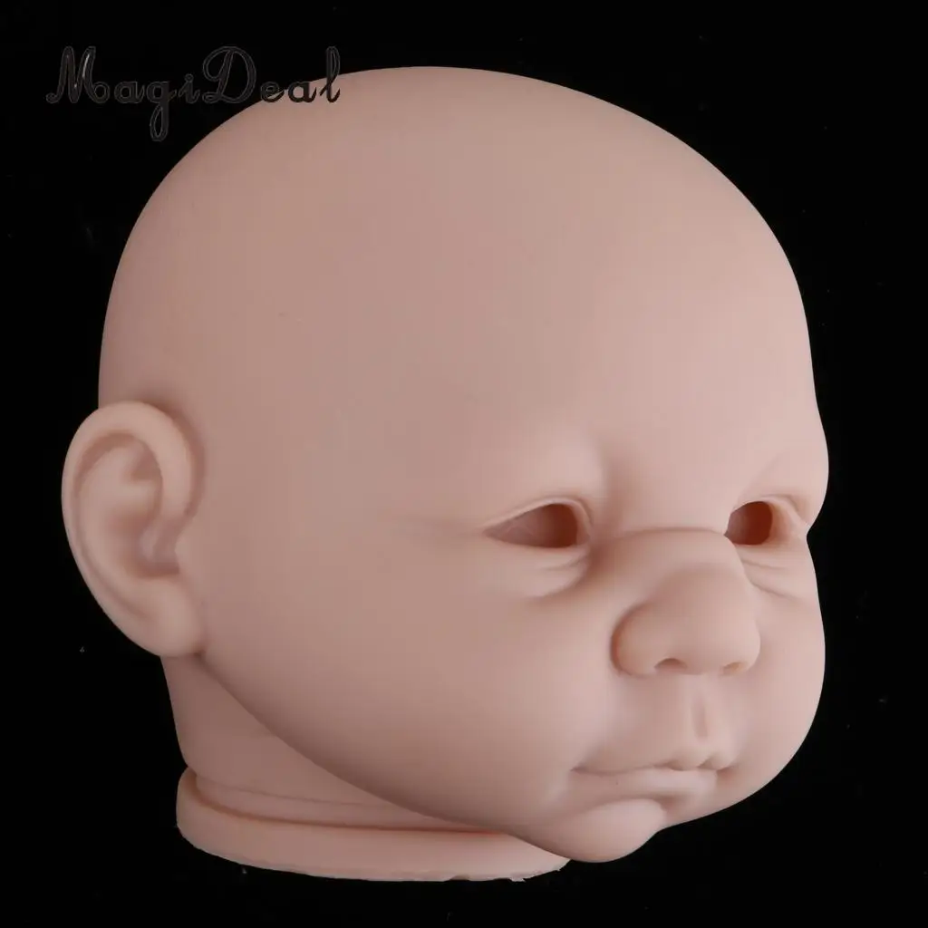 20 дюймов Reborn наборы винил неокрашенные куклы голова лепить новорожденного ребенка головы формы скульптура нормальный тон кожи