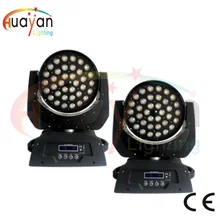 2 шт./упак. 36*10 Вт RGBW 4in1 светодио дный мыть свет, DJ/свадьба/событие светодио дный 36x10 Вт RGBW 4in1 стирка/Увеличить Свет DMX512 перемещение