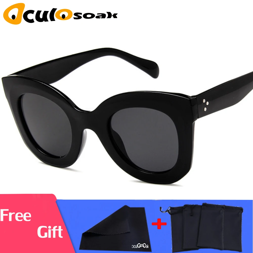 2019 Fashion Design Cat Eye Sunglasses Women Sun Glasses Mirror Gradient Lens Retro Gafas Eyewear Oculos de sol UV400