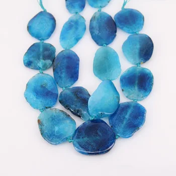 

Hot Sale,Approx 8PCS/Str,Big Smooth Dark Blue Dragon Veins Achate Freeform Beads,Drilled Raw Natural Fire Achate Charm Pendant