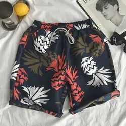 2019 сезон весна лето Модные Мужская одежда взрывы печатных хлопок свободные шорты большого размера Мужская Тонкий пляж