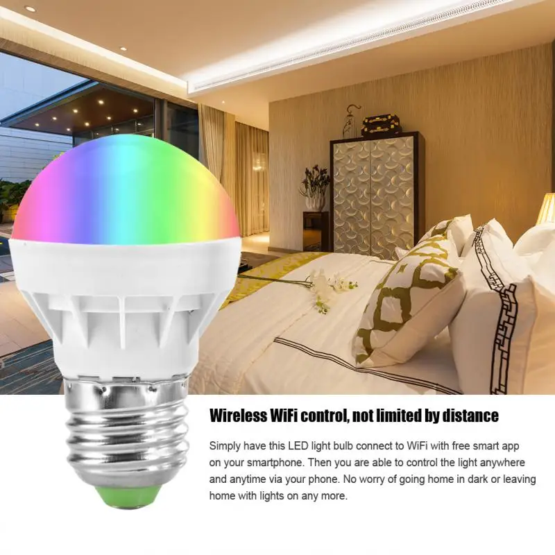 

LED Lamp 3W RGB Light Bulb Color Changing LED Bulb Home Party LED Lamp with 24 Key Remote Control lampada led