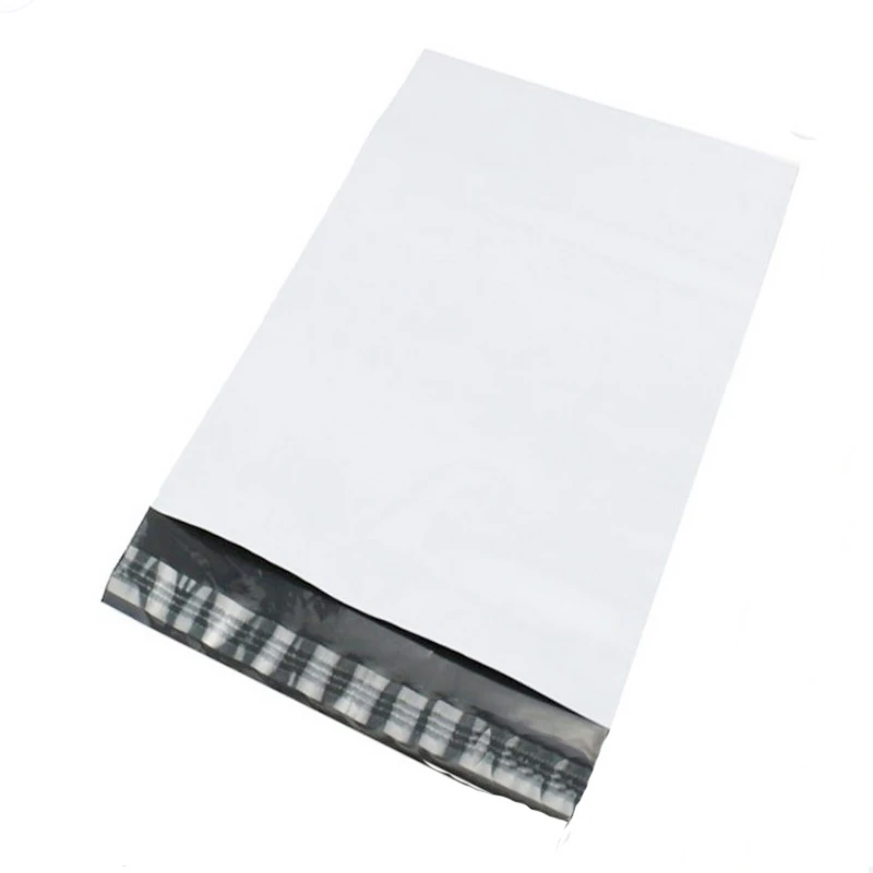 

Whoelsle 50pcs/lot 38X48+4cm Large White Poly Plastic Mailing Bag Courier Bag Plastic Packing Bag Can Custom Logo H0162