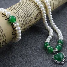 Модные Классические Настоящее пресной воды Ювелирные изделия из жемчуга, Цепочки и ожерелья браслет серьги комплект украшений аксессуар для очарование Для женщин