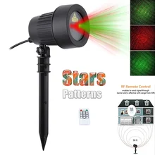 Chuveiros de natal Luzes De Natal Do Laser Estrelas Projetor Verde Vermelho Estática Brilho Com Controle Remoto À Prova D’ Água Do Jardim Ao Ar Livre do gramado